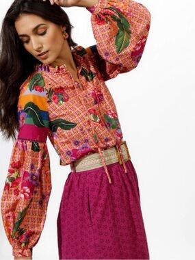 Emily Lovelock Vibrant Boho Blouse
